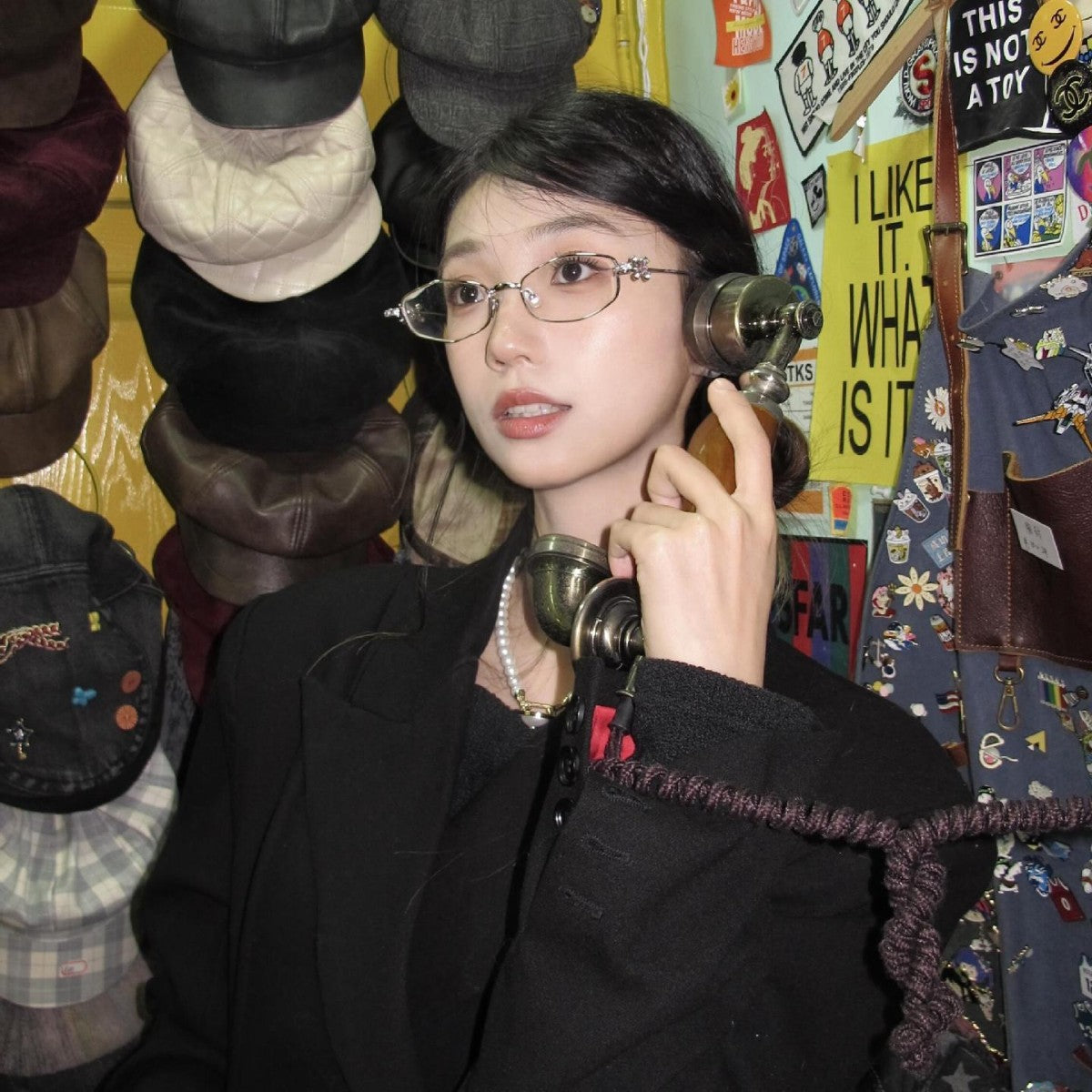 SUZUME Asian fit eyeglasses worn by model